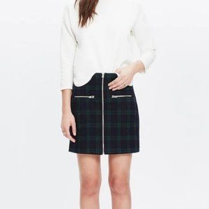 Madewell | Tartan Wool-Blend Mini Skirt | Size 2